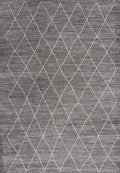 HomeRoots Polypropylene 8'x11' Grey Machine Woven Geometric Indoor Area Rug