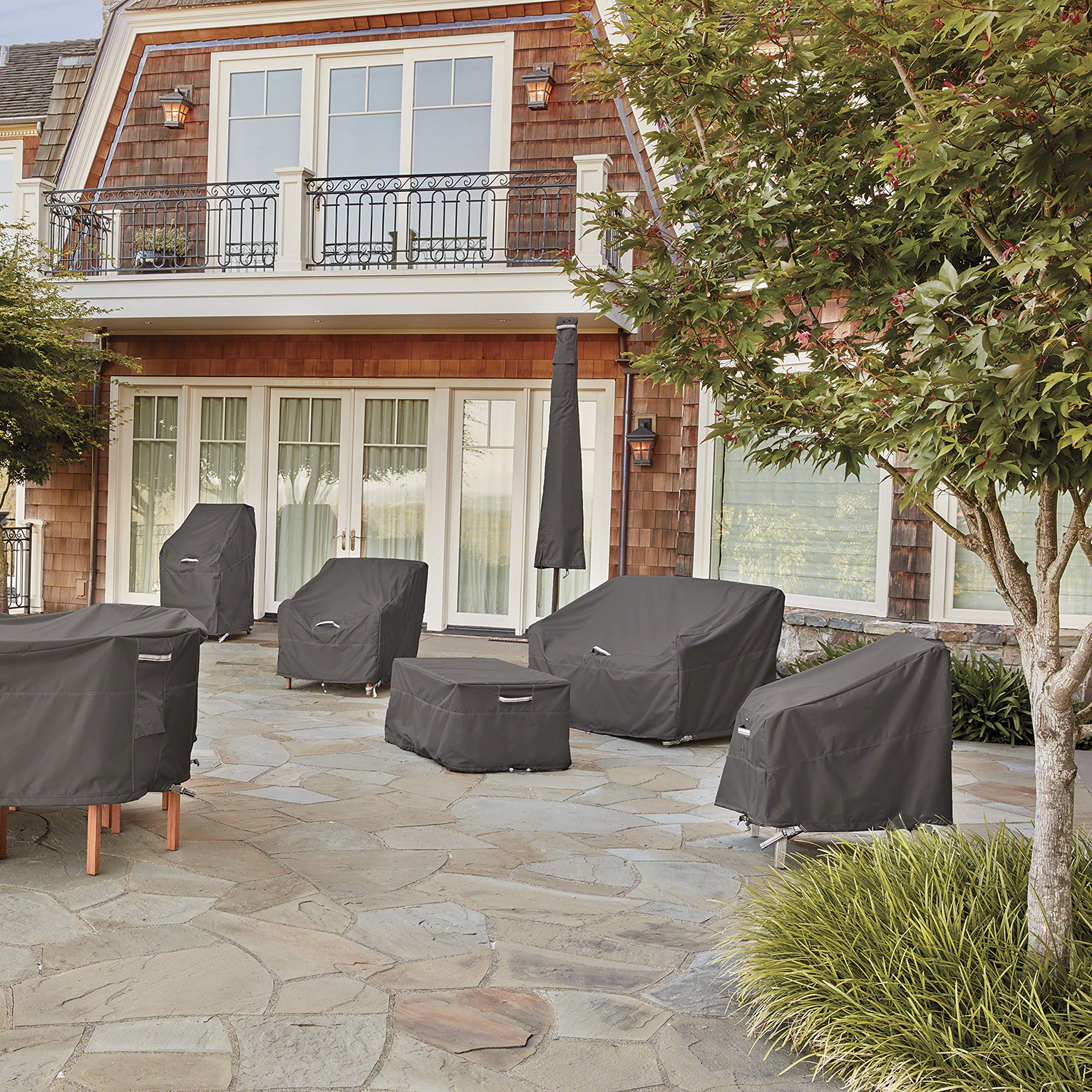 Classic Accessories Ravenna Water-Resistant 72 Inch Rectangular/Oval Patio Table Cover, Outdoor Table Cover