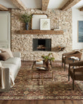 Loloi Magnolia Home by Joanna Gaines x Banks Brick/Ivory 7-6 x 9-6 Area Rug
