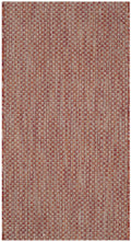 SAFAVIEH Courtyard Collection 2 x 37 Red/Beige CY8521 Indoor/ Outdoor Patio Backyard Mudroom Accent Rug