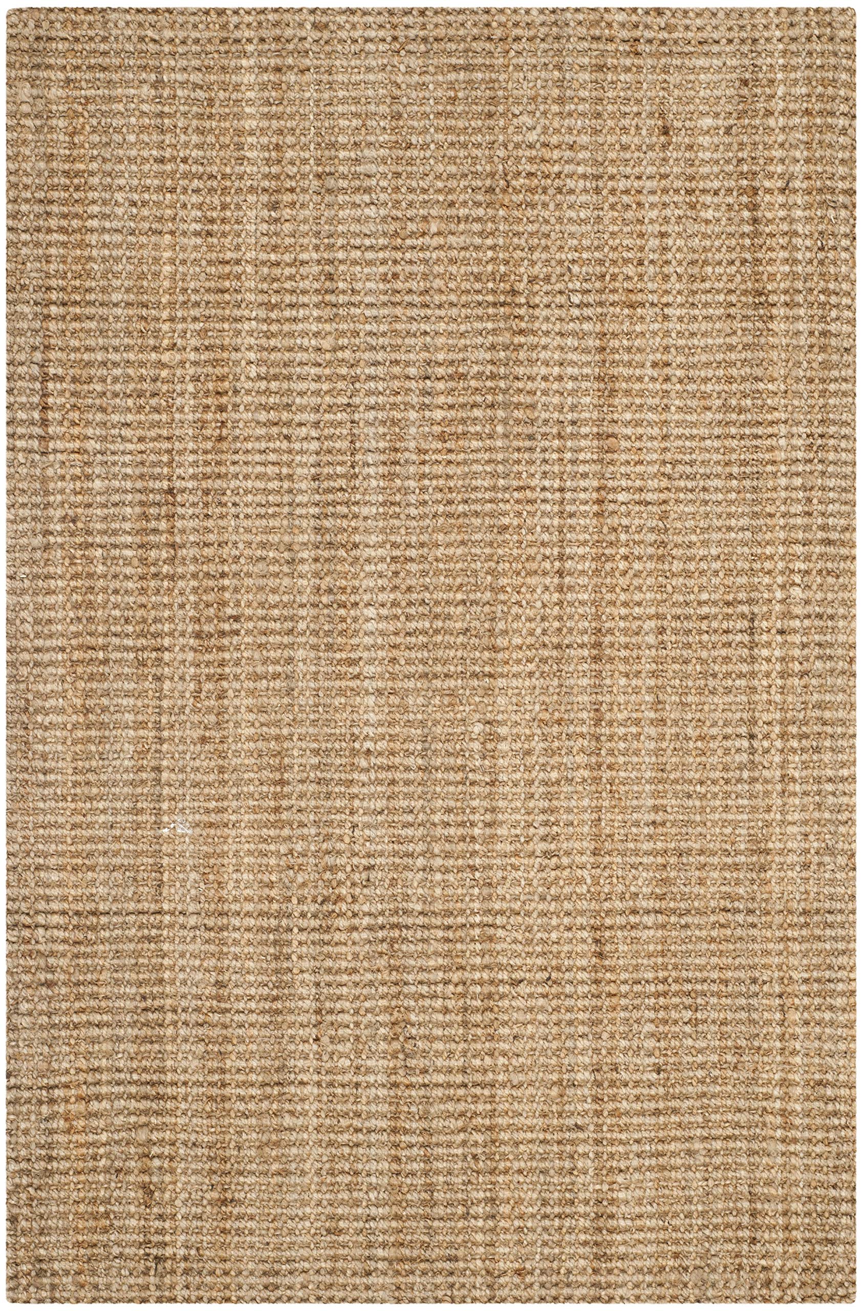 Safavieh Natural Fiber Collection Accent Rug - 4' X 6', Natural, Handmade Farmhouse Jute, Ideal For High Traffic Areas In Entryw