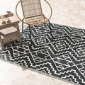 Fab Habitat Outdoor Rug - Waterproof, Fade Resistant, Crease-Free - Premium Recycled Plastic - Tribal Boho Neutral - Patio, Deck