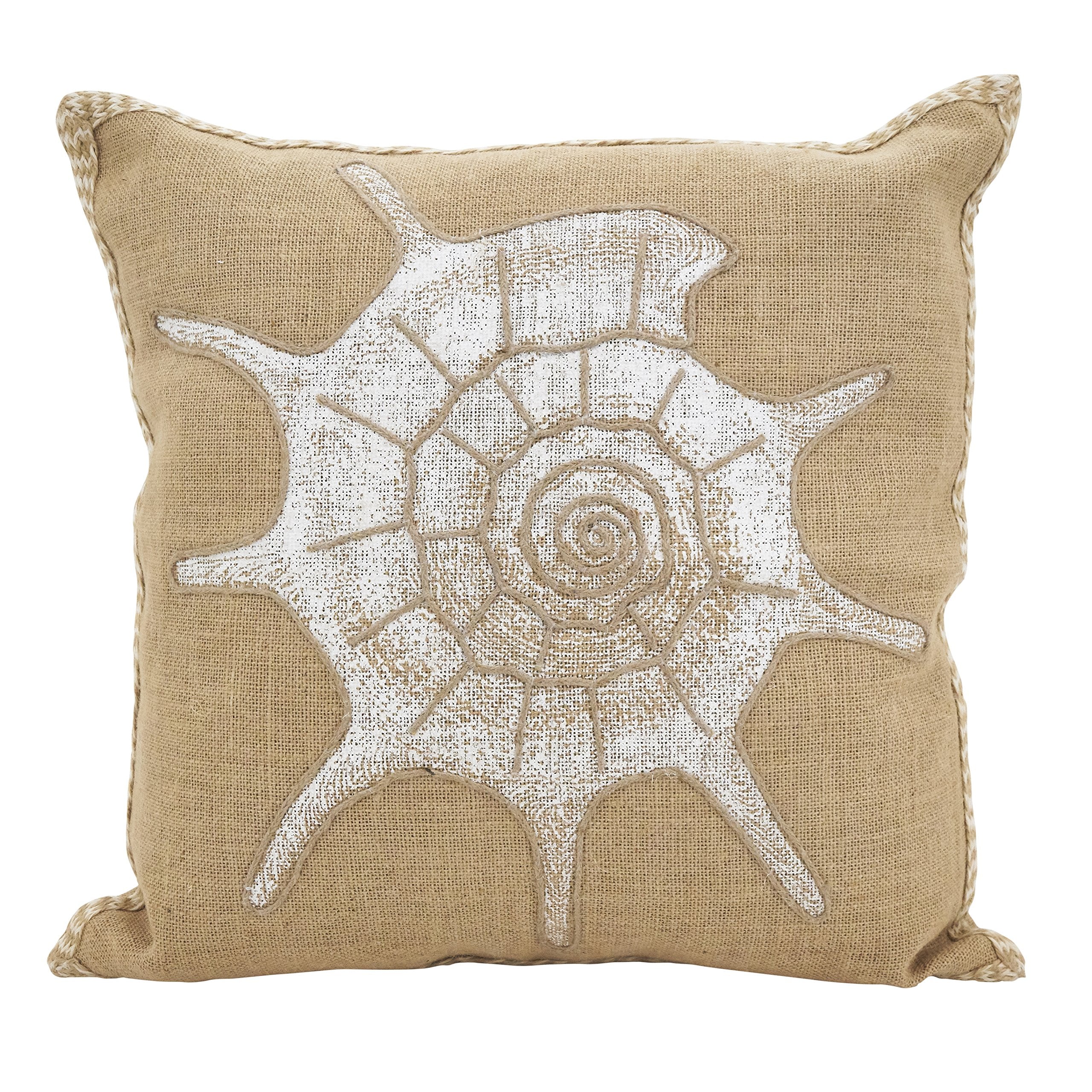 Saro Lifestyle Neptunian Collection Down Filled Shell Throw Pillow/, Shell, 20'