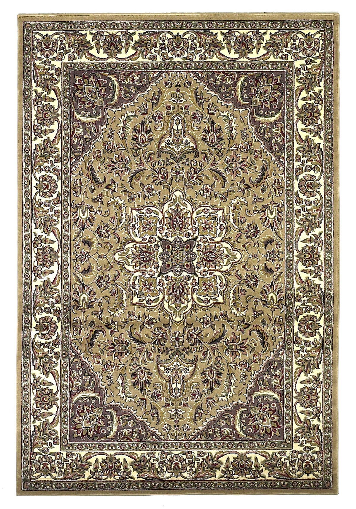 HomeRoots Decor 7'7' x 10'10' Polypropelene Beige/Ivory Area Rug