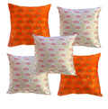 Pinkparrot Art Silk Multi Colour Throw Pillow Covers/Cushion Covers 16X16 Inch Set Of 5Multicolour 32