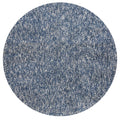 HomeRoots Decor 6 Round Polyester Indigo/Ivory Heather Area Rug
