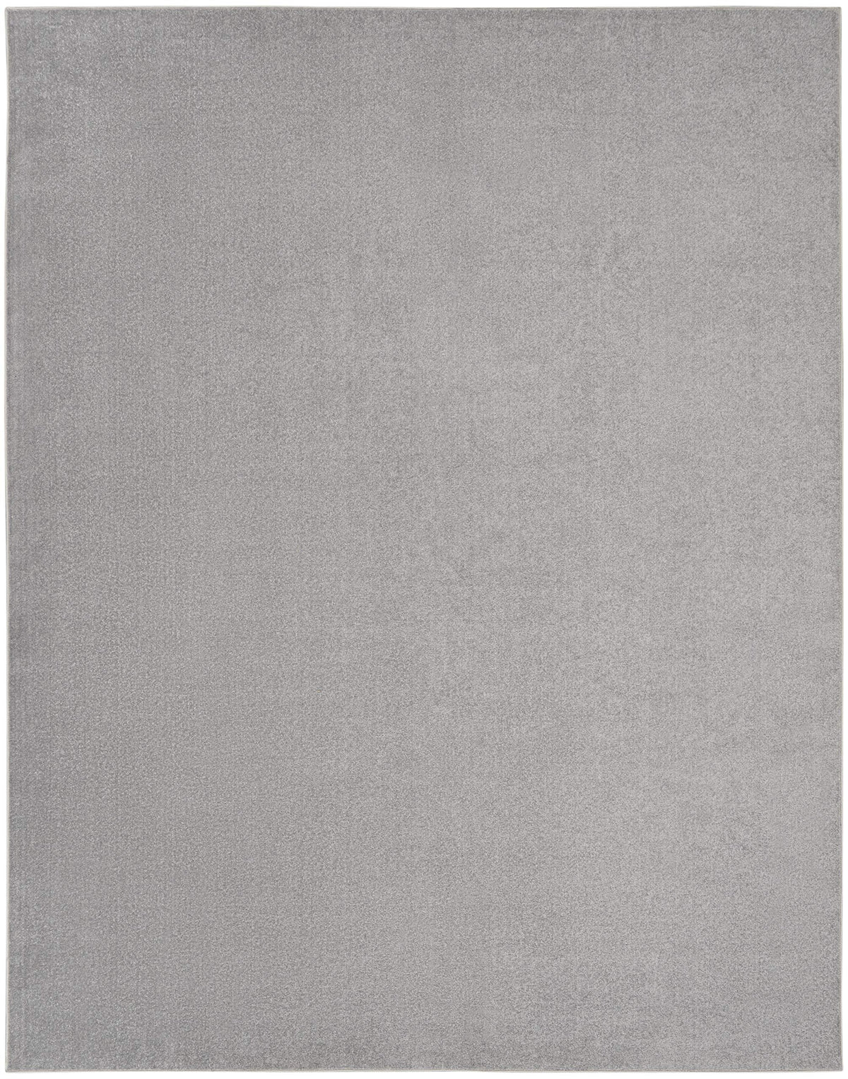 Nourison Essentials Indoor/Outdoor Silver Grey 8' X 10' Area Rug, Easy Cleaning, Non Shedding, Bed Room, Living Room, Dining Roo