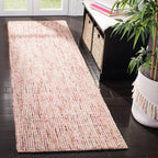Safavieh Abstract Collection Runner Rug - 2'3'' X 6', Dark Blue & Rust, Handmade Wool, Ideal For High Traffic Areas In Living Ro