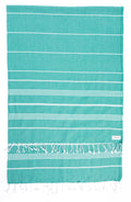 Bersuse 100% Cotton - Anatolia Xl Throw Blanket Turkish Towel - 61 X 82 Inches, Teal