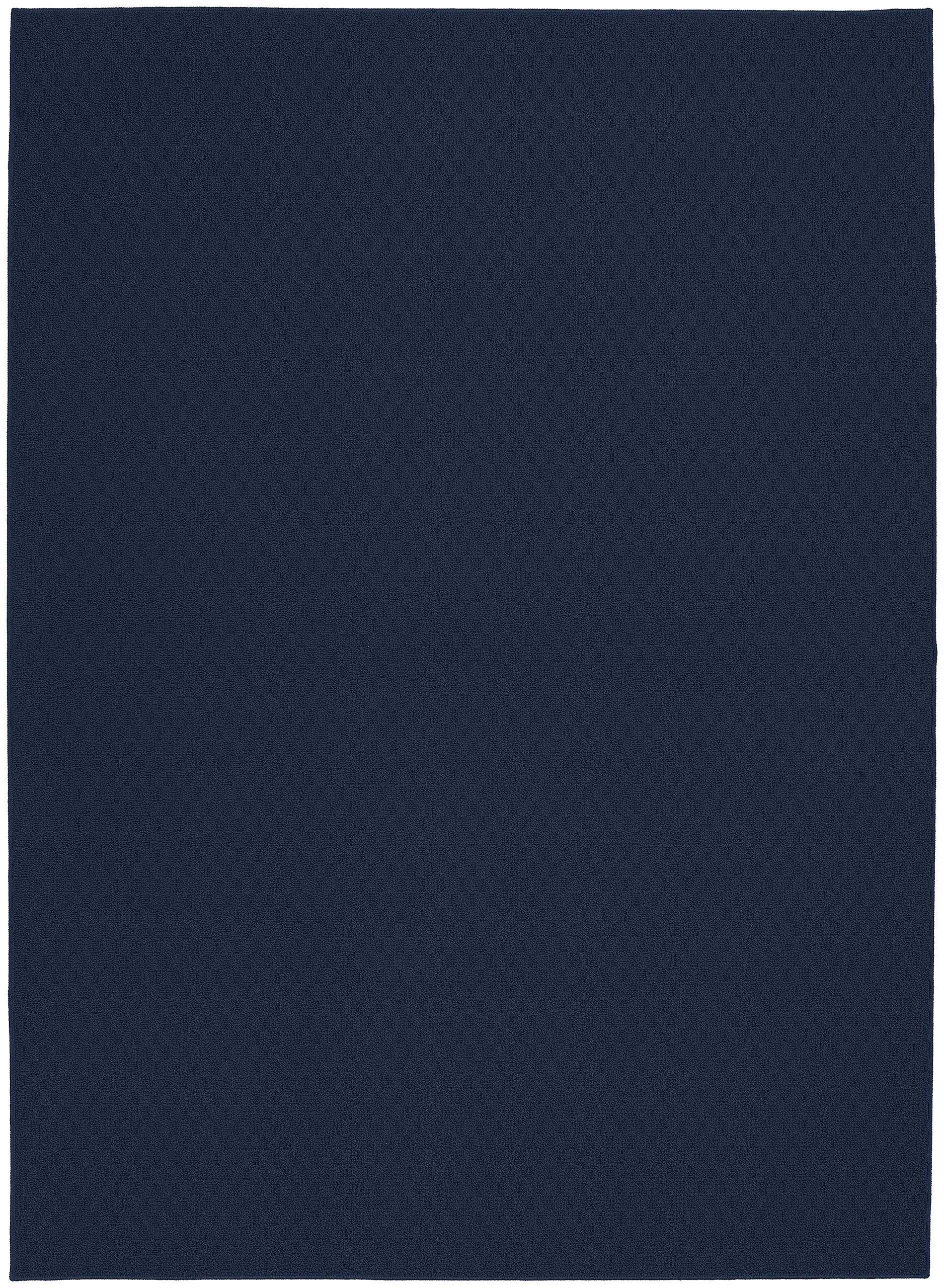 Garland Rug Town Square Navy 4' x 6' Stain Resistant Indoor Area Rug