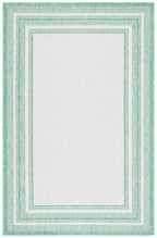 Safavieh Courtyard Collection 6'7' X 9'6' Ivory/Green Cy8475 Indoor/ Outside Waterproof Easy Cleansingpatio Backyard Mudroom A