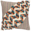 Rizzy Home Chevron 20" x 20" Down Filled Pillow with Cotton Cover-Multi