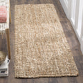 SAFAVIEH Natural Fiber Collection Accent Rug - 26 x 4, Natural & Ivory, Handmade Chunky Textured Jute 0.75-inch Thick, Ideal f