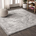 JONATHAN Y MDP100A-6SQ Modern Vintage Medallion Indoor Area-Rug Country Floral Easy-Cleaning Bedroom Kitchen Living Room, 6 Squ