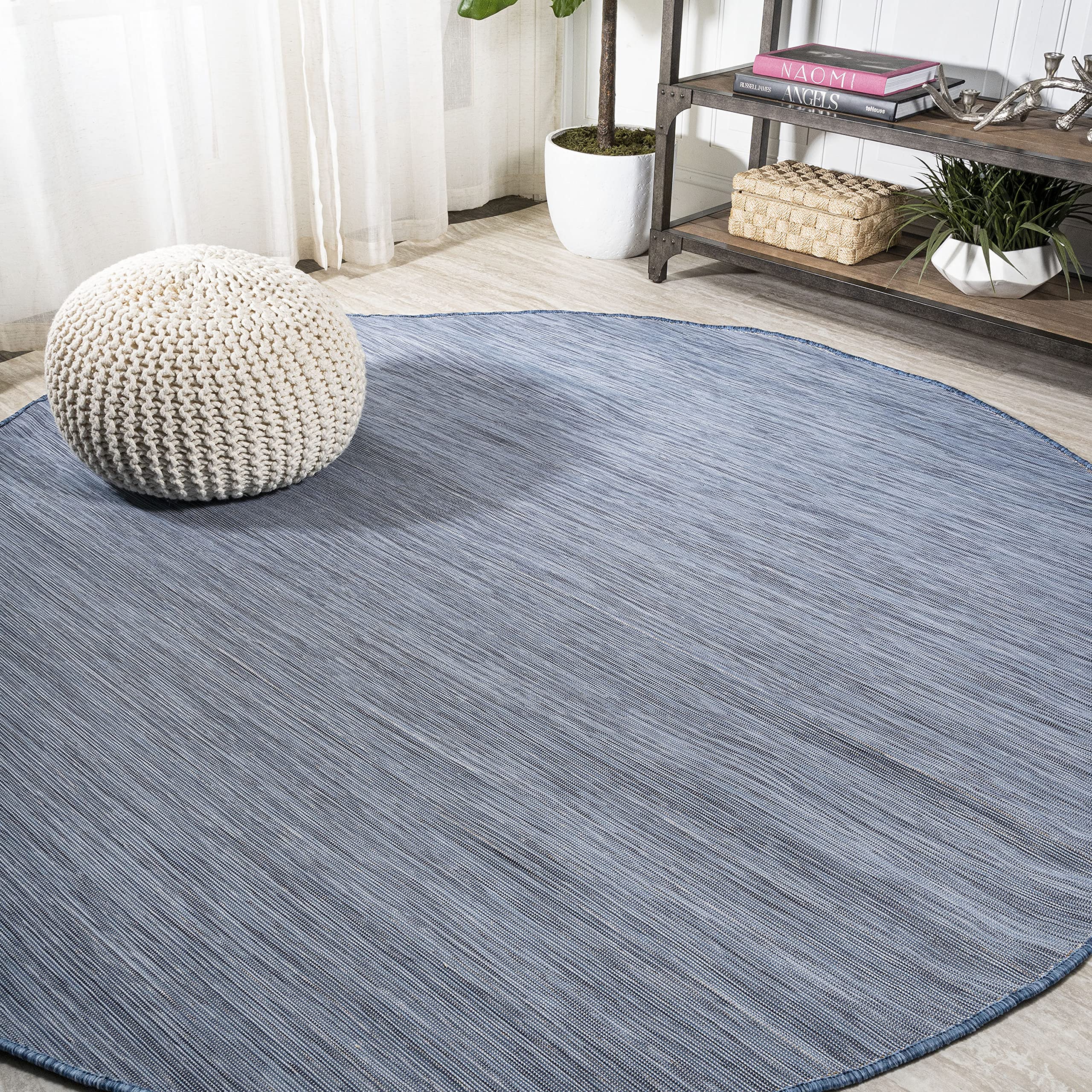 Jonathan Y Tsn100B-6R Ethan Modern Flatweave Solid Indoor/Outdoor Area-Rug, Casual, Contemporary, Coastal Easy-Cleaning,Bedroom,