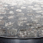 Safavieh Madison Collection 6'7'' Round Grey/Beige Mad425G Boho Abstract Distressed Non-Shedding Dining Room Entryway Foyer Livi