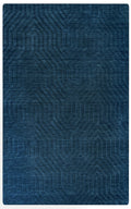 Rizzy Home | Tc8576 | Technique Collection | Wool Area Rug | 2'6" X 8' | Navy Solid