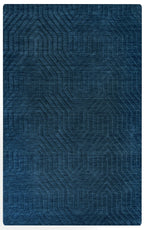 Rizzy Home | Tc8576 | Technique Collection | Wool Area Rug | 2'6" X 8' | Navy Solid