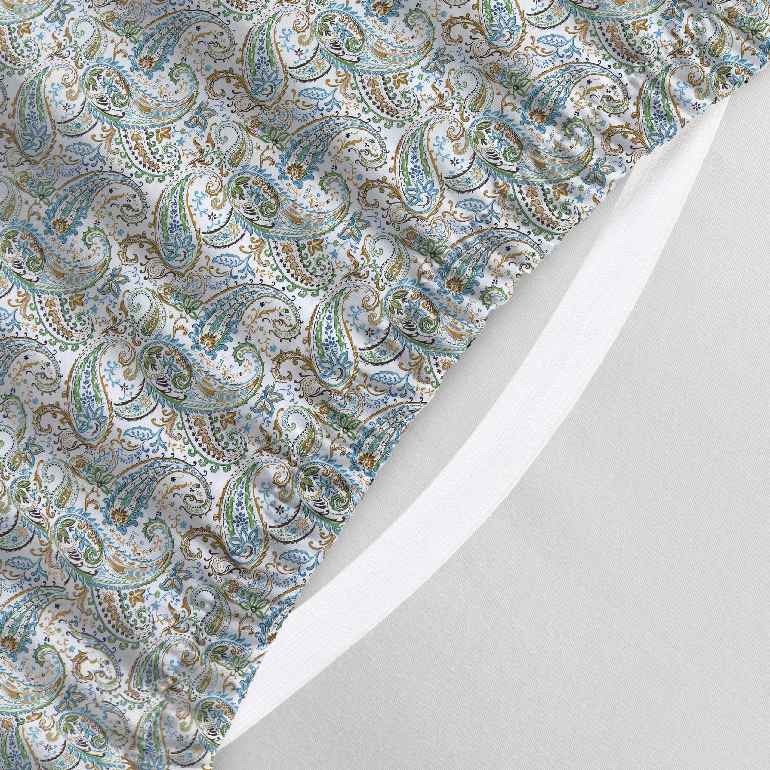 Elegant Comfort Luxury Soft Bed Sheets Paisley Pattern - 1500 Premium Hotel Quality Microfiber Softness Wrinkle And Fade Resistant (6-Piece) Bedding Set, California King, Paisley Teal