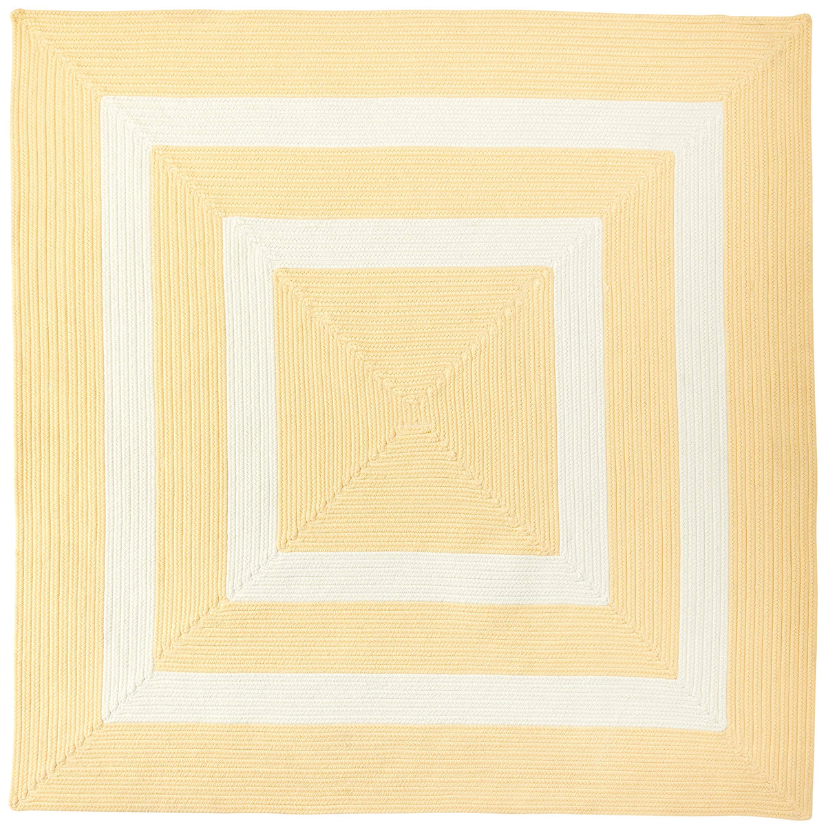 La Playa Rugs, 10' X 10' Square, Sun Yellow