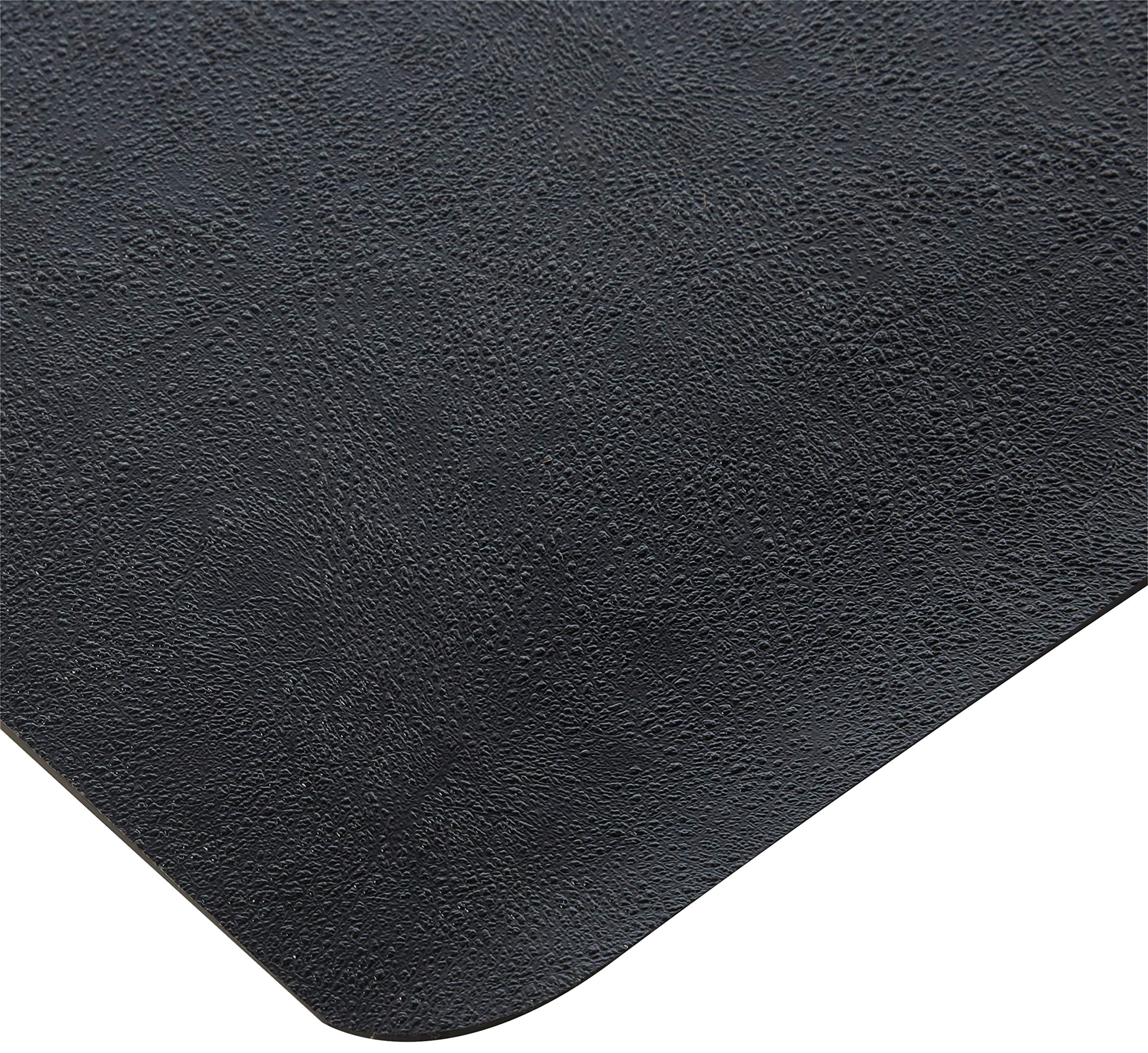 Deflect-o Black Mat 45 X 53 Rectangle-low Pile - Floor, Office, Carpeted Floor, Breakroom - 53 L