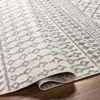 Livabliss Chester Boho Moroccan Area Rug, 7'10'' X 11', Cream/Charcoal
