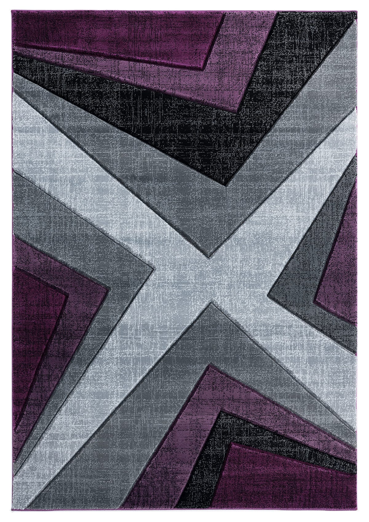 United Weavers Of America Bristol Zine Plum Runner Rug, 27 Inch  X 74 Inch