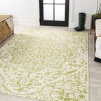 Jonathan Y Smb105E-3 Estrella Bohemian Medallion Textured Weave Indoor Outdoor Area Rug, Coastal Traditional Transitional Easy C