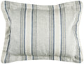 Rizzy Home | BT4008 | King Sham | 20"x36" Blue/Neutral/Gray Stripe