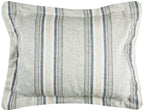 Rizzy Home | BT4008 | King Sham | 20"x36" Blue/Neutral/Gray Stripe