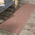 SAFAVIEH Courtyard Collection 2'3' x 10' Red/Beige CY8022 Indoor/ Outdoor Patio Backyard Mudroom Runner Rug