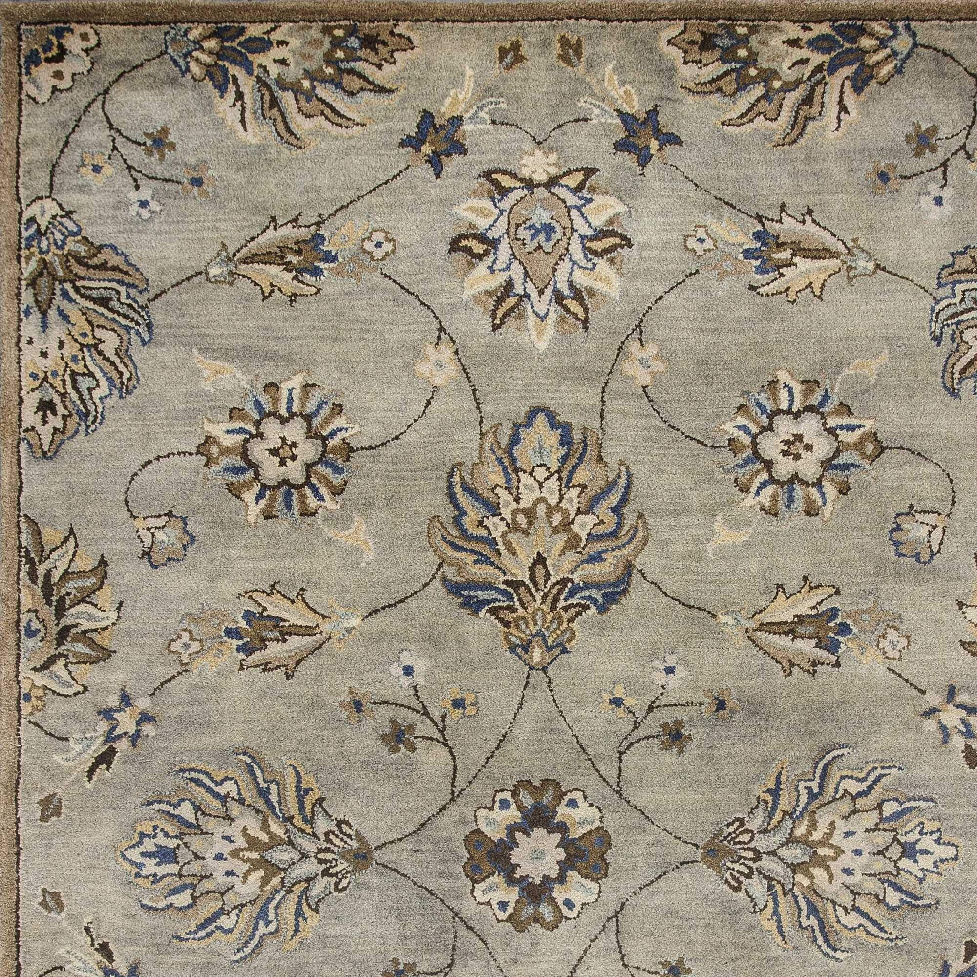 HomeRoots Decor 5' x 8' Wool Grey Area Rug