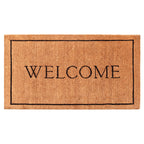 Calloway Mills Az104813672 Welcome Border, 100% Coir Doormat, 3' X 6' X 1.50', Natural/Black