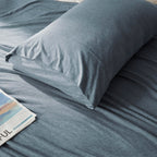 Household 100% Jersey Cotton Queen Size Pillowcase 20   X30   -Light Weight, Comfortable, Super Soft Pillow Case With Envelope C