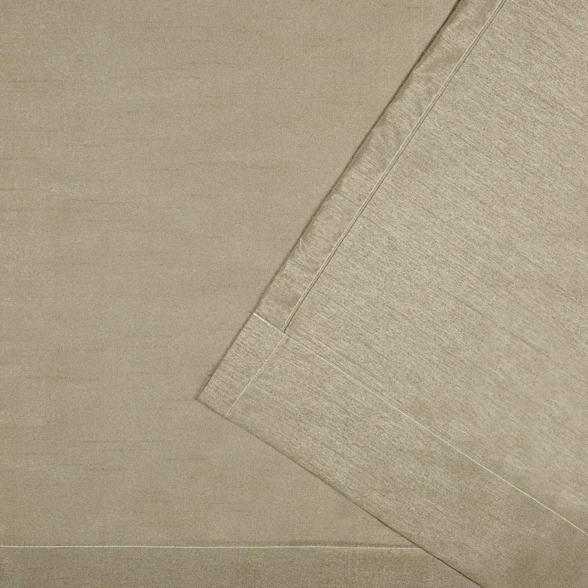 Exclusive Home Chateau Striped Faux Silk Grommet Top Curtain Panel Pair, 54''X96'', White/Sand