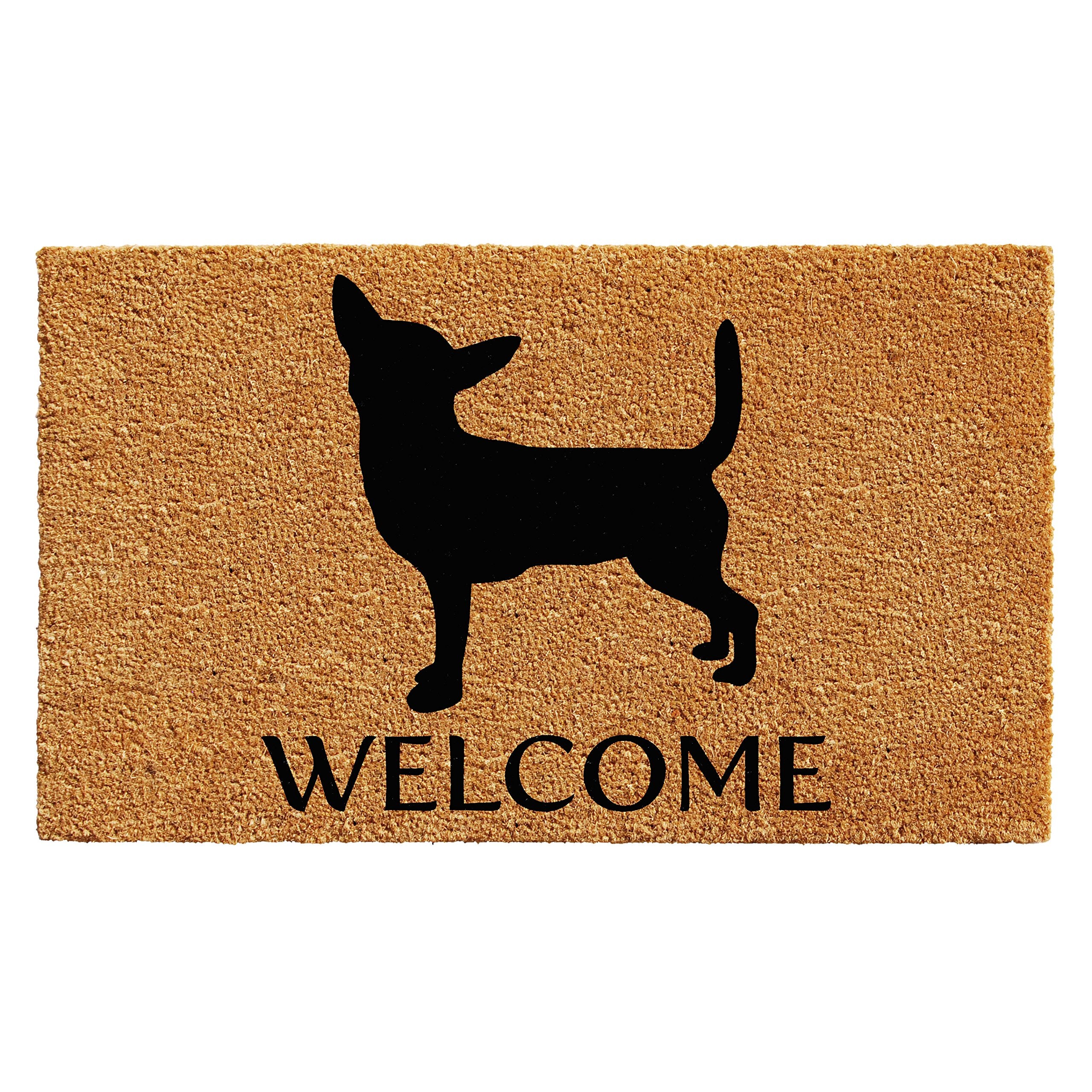 Calloway Mills 103001729 Chihuahua Doormat, 17' X 29', Natural/Black