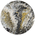 Addison Rugs Karina Akc43 Midnight 8' X 8' Indoor Outdoor Round Rug, Easy Clean, Machine Washable, Non Shedding, Bedroom, Entry, Living Room, Dining Room, Kitchen, Patio Rug
