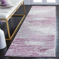 SAFAVIEH Adirondack Collection Runner Rug - 26 x 16, Grey & Purple, Modern Abstract Design, Non-Shedding & Easy Care, Ideal fo