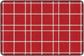 FARMHOUSE CHECK RUG 4FT X 6FT RED