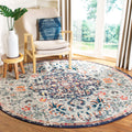 SAFAVIEH Madison Collection 3 Round Beige / Black MAD447B Boho Chic Medallion Distressed Non-Shedding Dining Room Entryway Foye