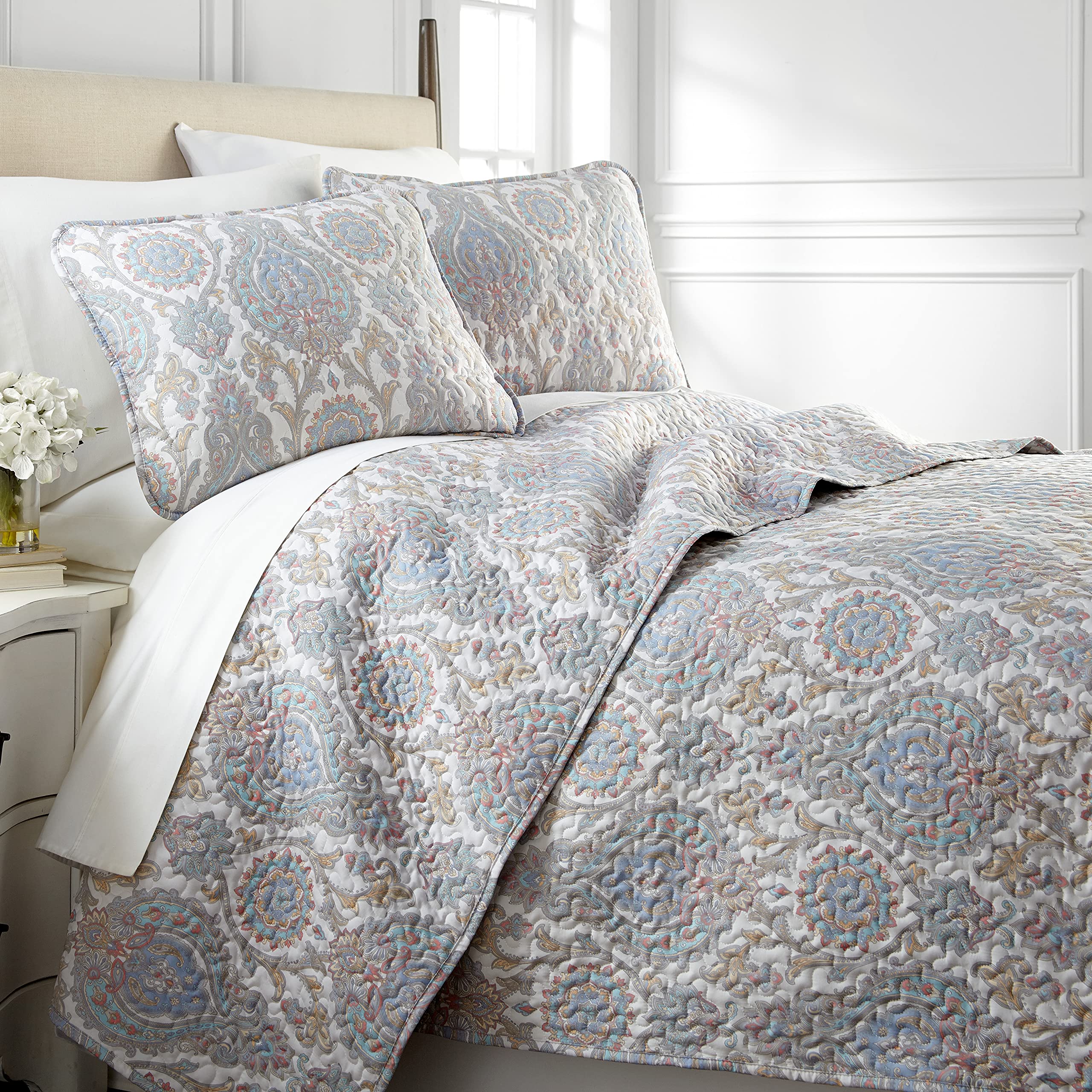 Southshore Fine Living, Inc. Full Or Queen Quilt Bedding Set, 3-Piece, Queen Size Quilt Set With 2 Pillow Shams, Full Bedspread,