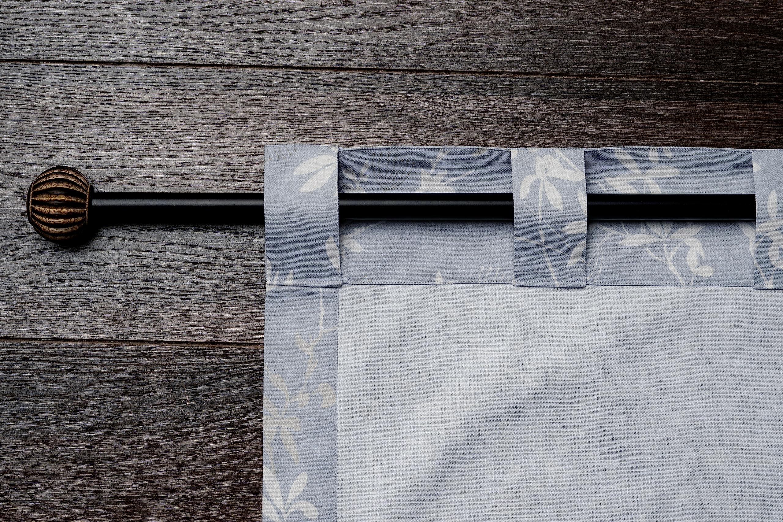 Maison D' Hermine Curtain 100% Cotton 50''X108'' Curtains 2 Panel Easy Hanging With A Rod Pocket & Loop For Kitchen, Bedrooms &