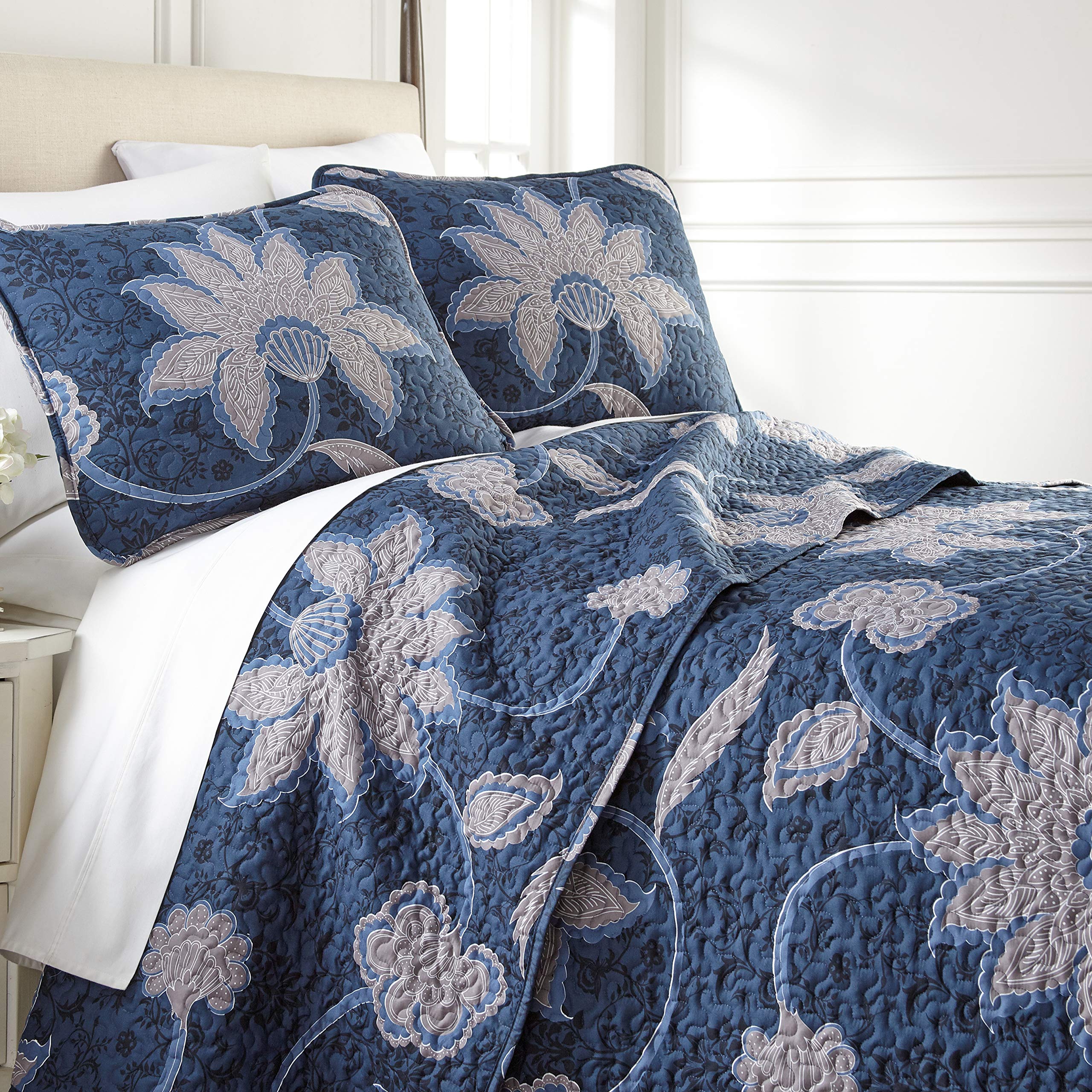 Southshore Fine Living, Inc. Oversized Twin Quilt Bedding Set, 2-Piece Twin Xl/Twin Quilt Set With Matching Pillow Sham, Grand F