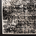 Safavieh Adirondack Collection Runner Rug - 2'6'' X 6', Silver & Black, Modern Abstract Design, Non-Shedding & Easy Care, Ideal