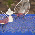 Fab Habitat Outdoor Rug - Waterproof, Fade Resistant, Crease-Free, Reversible - Premium Recycled Plastic - Boho Southwestern - L