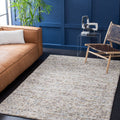 SAFAVIEH Natura Collection Area Rug - 5 x 8, Ivory & Multi, Handmade Farmhouse Wool, Ideal for High Traffic Areas in Living Ro