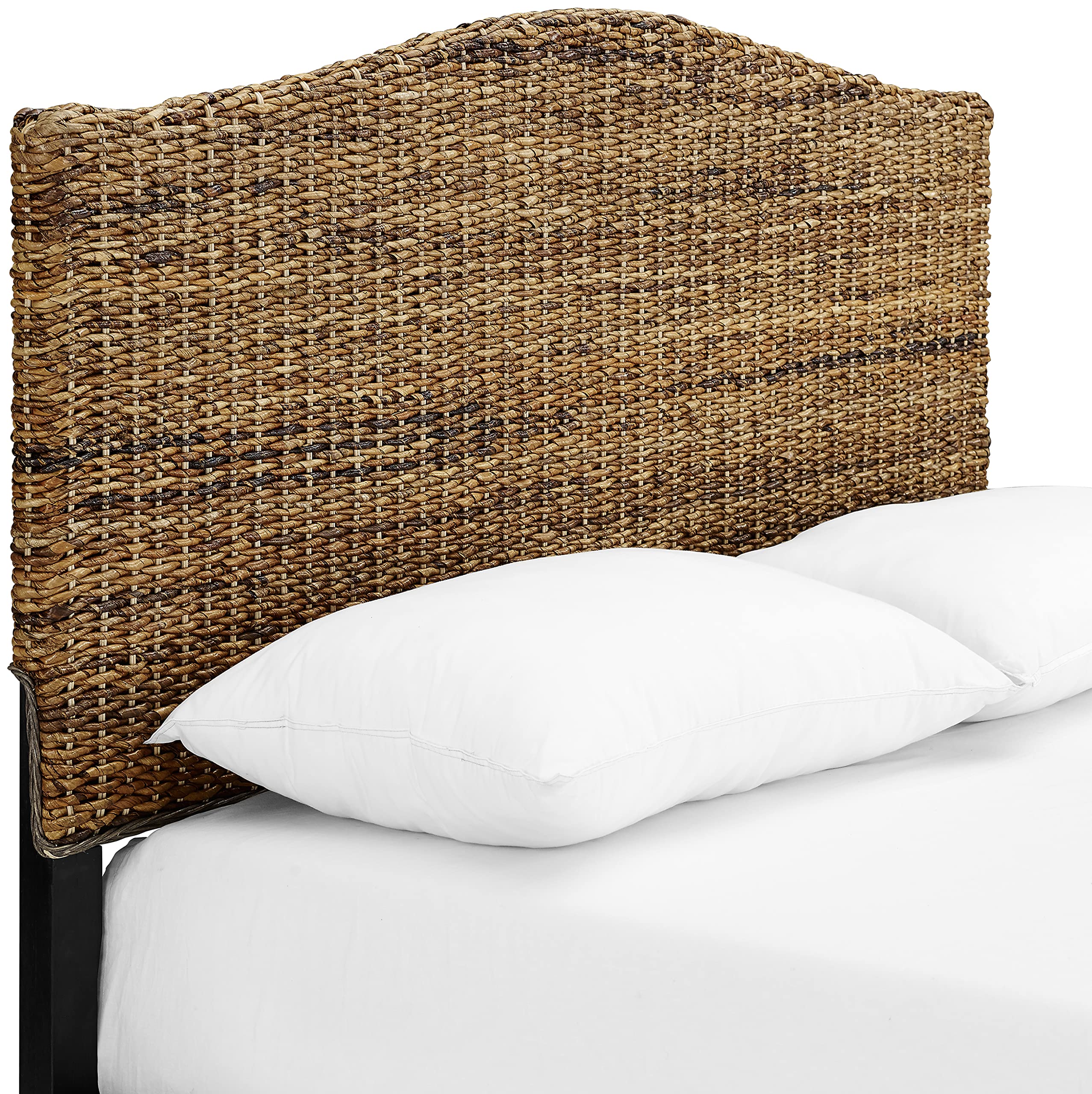 Crosley Furniture Serena Handwoven Natural Fiber Rattan Bed Headboard - Thumbnail 2