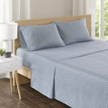Comfort Spaces 100% Cotton Sheets Twin Xl, Breathable, Naturally Cool Cotton Sheets, Soft Cotton Bed Sheets With 14 Elastic Pock