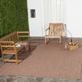 SAFAVIEH Courtyard Collection CY8022 Indoor/ Outdoor Non-Shedding Easy Patio Backyard Porch Deck Mudroom Area, 6'7'' x 9'6'', Re