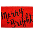Calloway Mills 104972436 Merry & Bright Doormat, 24' X 36', Red/Black